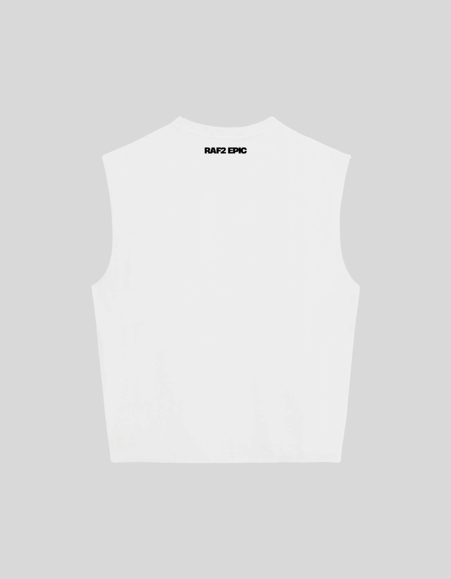 camiseta tank blanca estampado epic me boxy fit