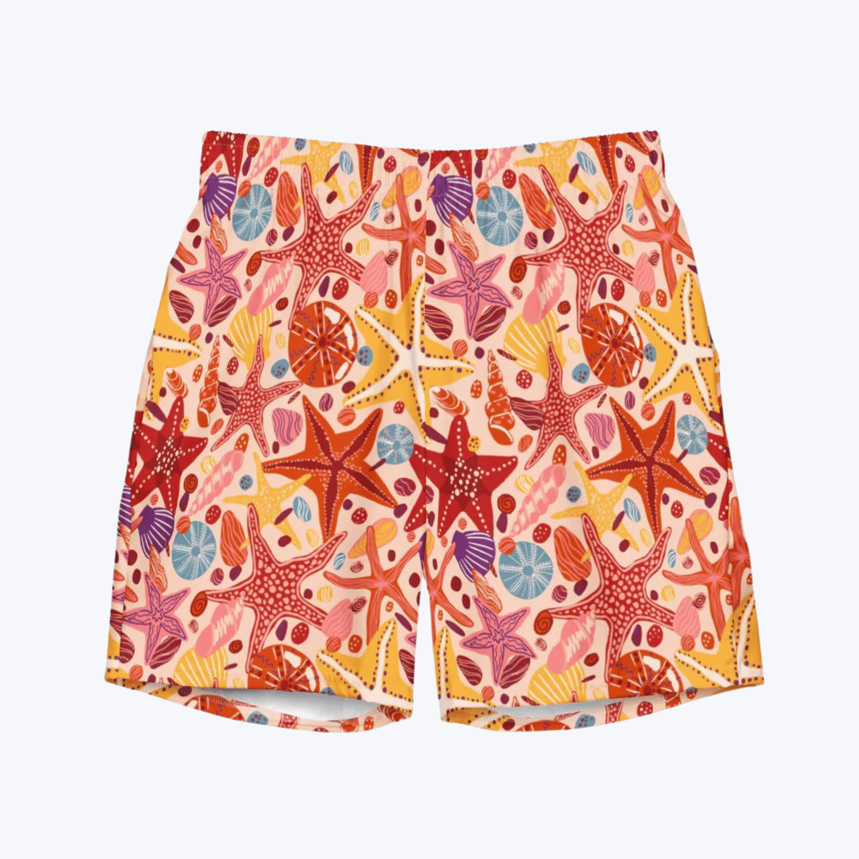 TRAJE DE BAÑO DE CORTE REGULAR CON ESTAMPADO OCEAN