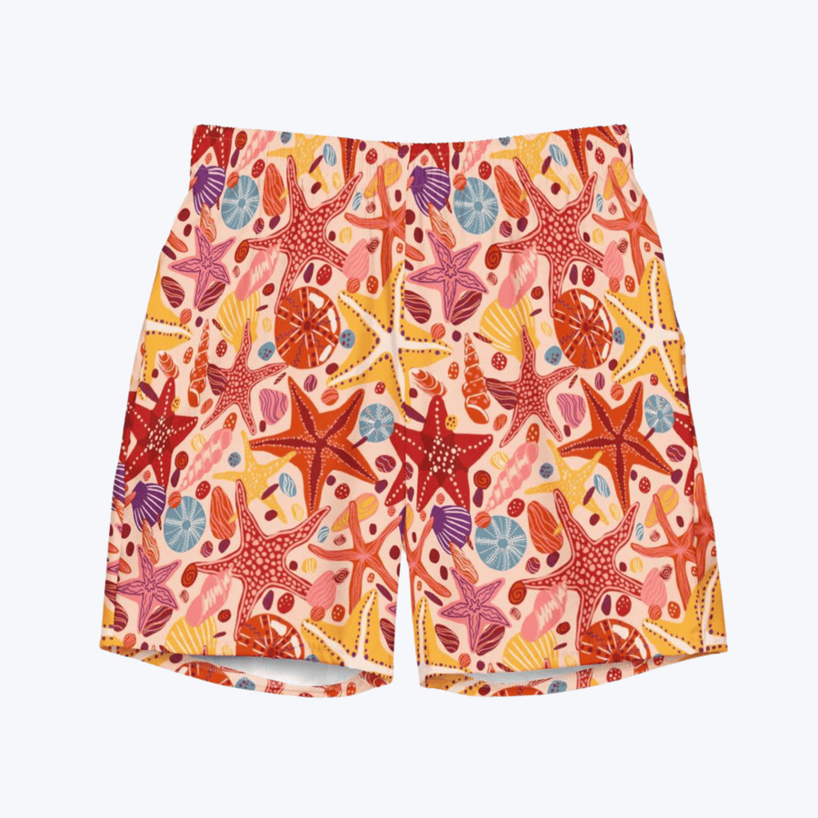 TRAJE DE BAÑO DE CORTE REGULAR CON ESTAMPADO OCEAN