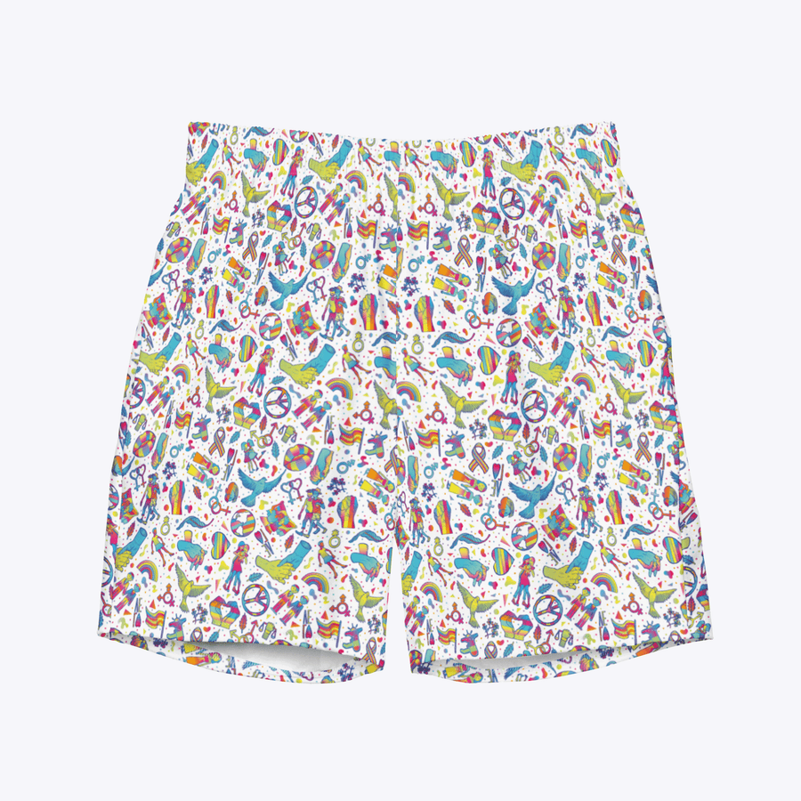 TRAJE DE BAÑO DE CORTE REGULAR CON ESTAMPADO  DIVERSITY