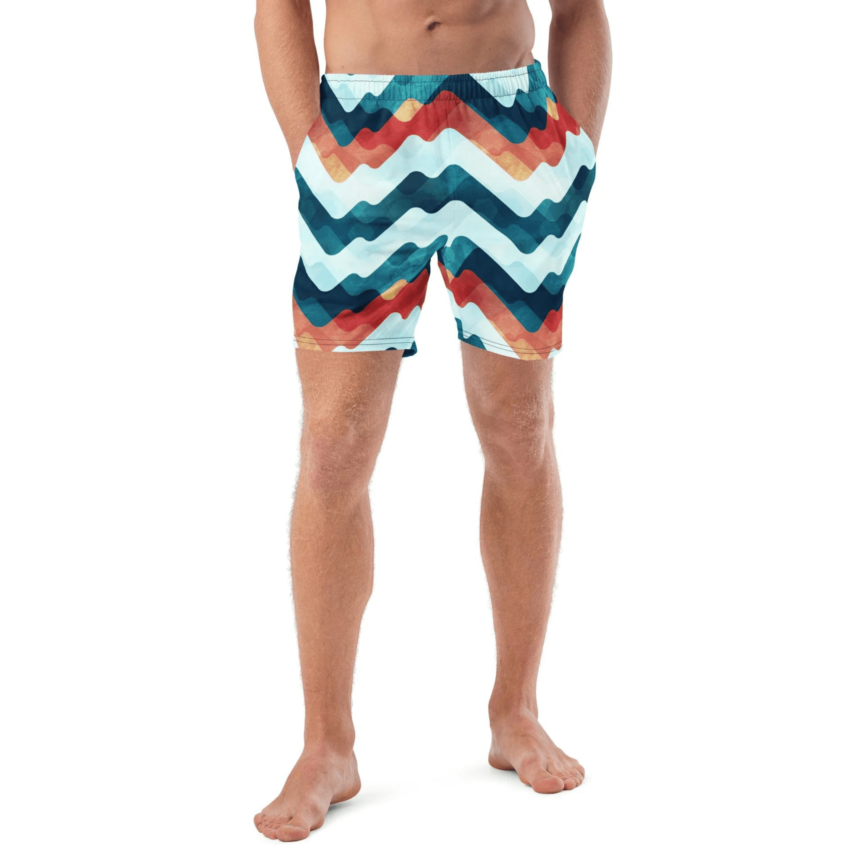 TRAJE DE BAÑO DE CORTE REGULAR CON ESTAMPADO MULTICOLOR - RAF2
