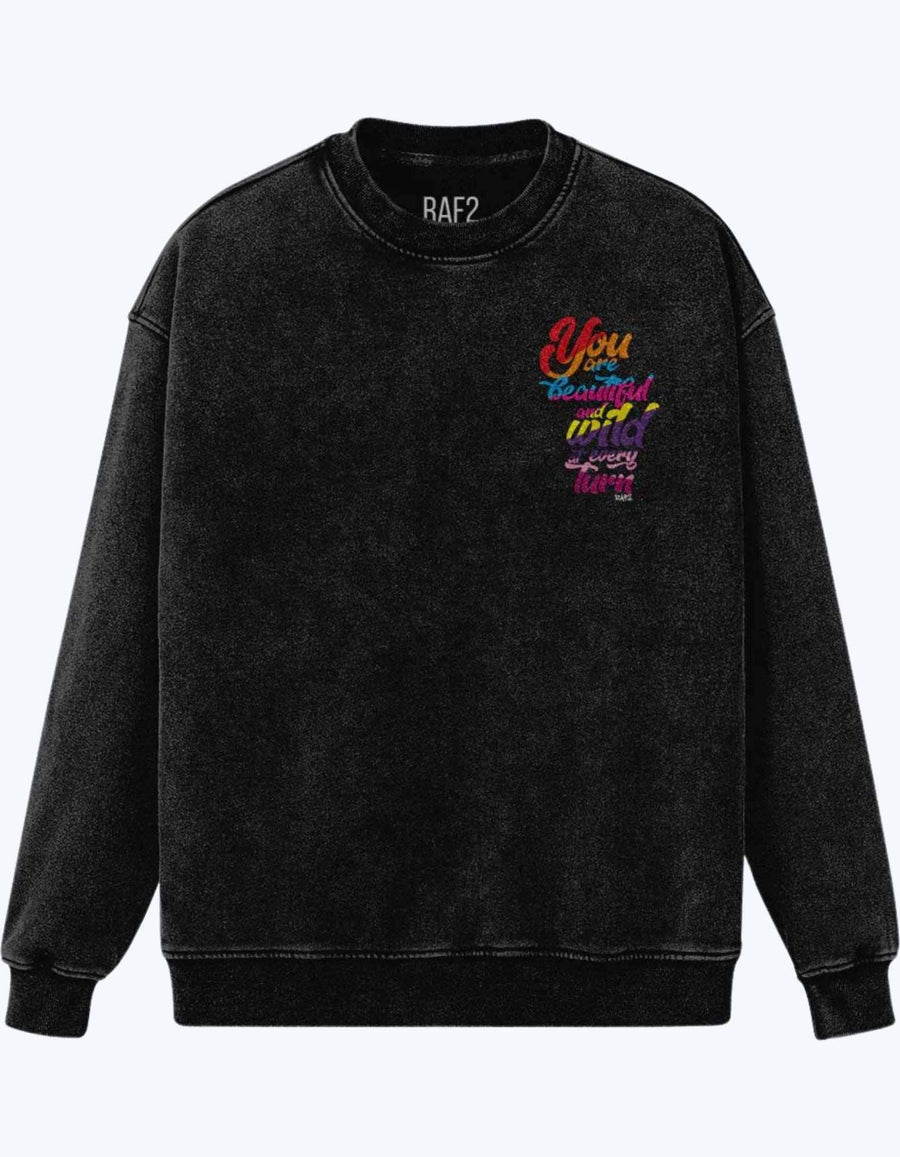 sudadera negra vintage
