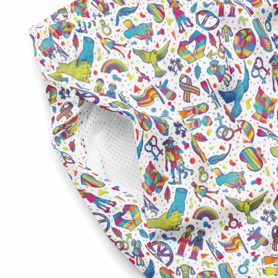 TRAJE DE BAÑO DE CORTE REGULAR CON ESTAMPADO  DIVERSITY