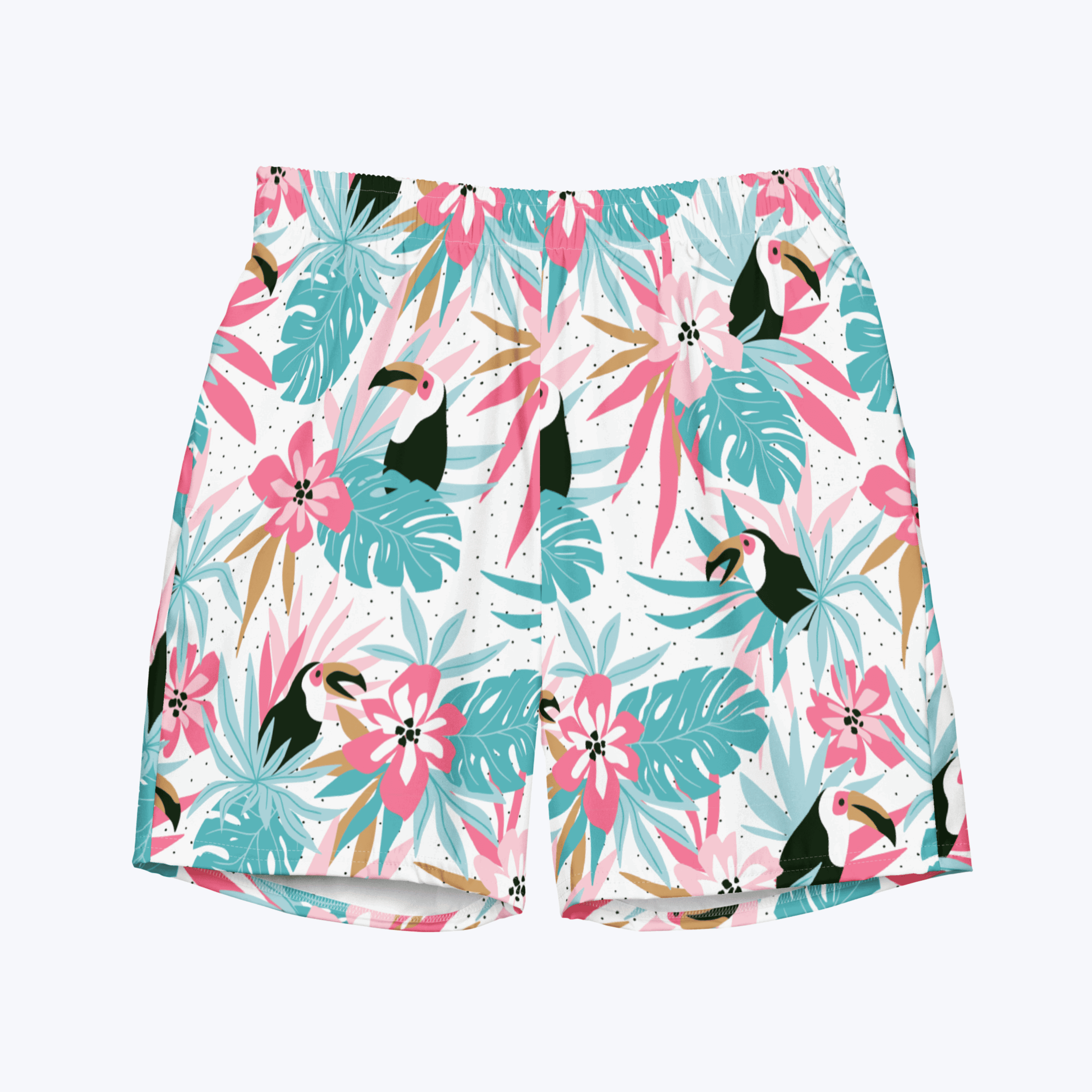 TRAJE DE BAÑO DE CORTE REGULAR CON ESTAMPADO PAPAGAYO