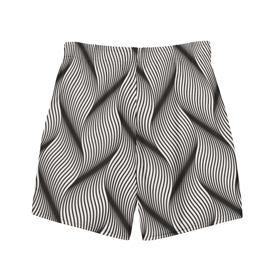 TRAJE DE BAÑO DE CORTE REGULAR CON ESTAMPADO ONDULADO - RAF2