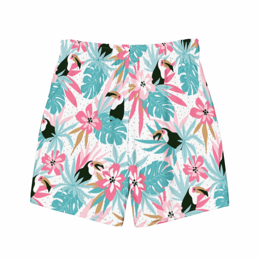 TRAJE DE BAÑO DE CORTE REGULAR CON ESTAMPADO PAPAGAYO